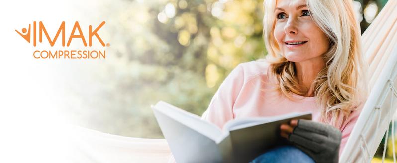 BrownMed IMAK Arthritis Gloves - Open Fingertips, Mild Pressure for Warmth and Circulation