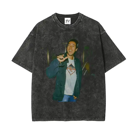 Men's Retro 90s Adam Sandler Graphic Tee - Menswear Casual Stretch Fabric Shirt, Retro Pop Culture Gift for Men