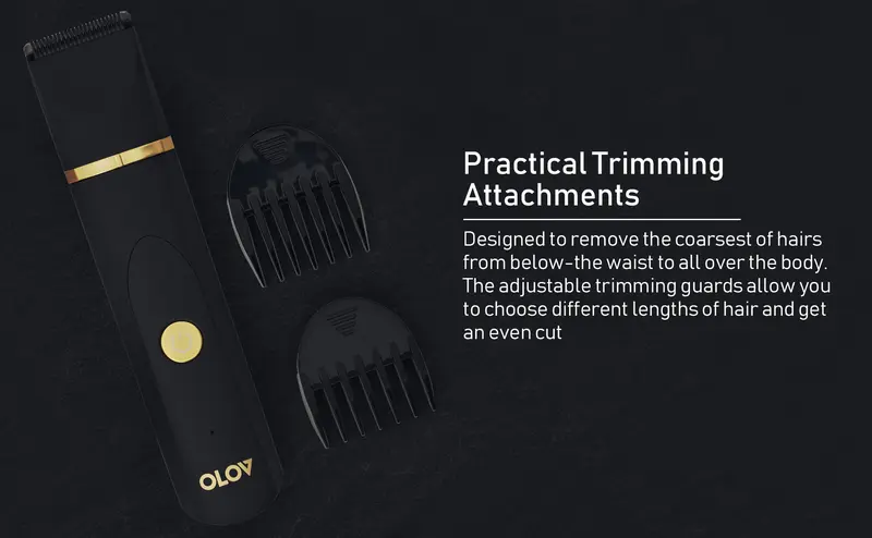 OLOVE Body Hair Trimmer for Men, Ceramic, Waterproof - TikTok Shop