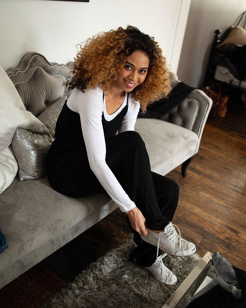 Classic Long Sleeve Halftee - White Top with Round Neckline & Comfortable Fit for Women - Breathable Fabric for Versatile Wear