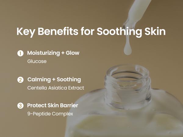 [ongredients Official Shop] Skin Barrier Calming Lotion 220ml - Centella Asiatica Extract & 9-Peptide Complex - Lightweight Non-Sticky Facial Moisturizer for Dry & Sensitive Skin -  Hydrating Soothing Moisturizing