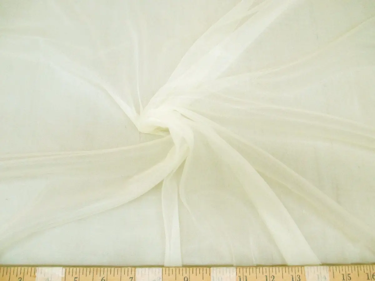 Fabric nylon Tricot Ivory 15 denier Lustre SheerTM