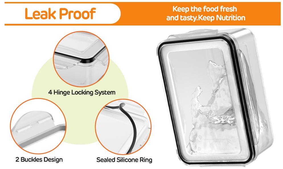 5-Pack Fruit Frige Organizers and storage-Stackable Fruit Storage Containers for Fridge with Removable Colanders 4 in 1 with Lids for Salad Berry Meat