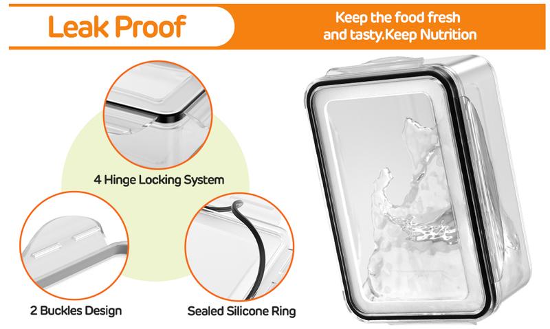 5-Pack Fruit Frige Organizers and storage-Stackable Fruit Storage Containers for Fridge with Removable Colanders 4 in 1 with Lids for Salad Berry Meat