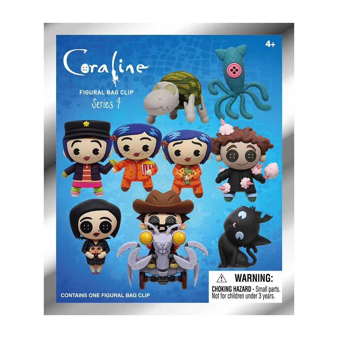 Laika Coraline 3D Foam Bag Clip Series 4 Blind Bag Collectible, Random Pack Mystery Collectible with Random Selection, Blindbags Surprise Set, Collectibles Blind Bag
