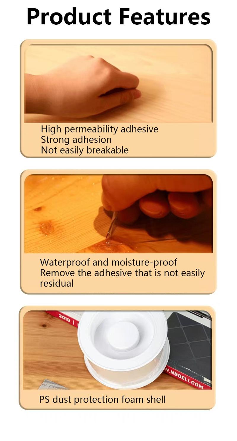 MANY [Nano Double]-Sided Transparent Tape - Strong Reusable & Waterproof Adhesive for Kitchen, Bathroom & Home Organization | Invisible Mounting Solution for Hooks, Mats & Decor