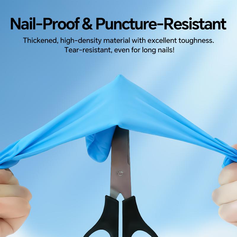 500pcs Heavy-Duty Blue Nitrile Gloves , Extra Thick 8 Mil, Oil Resistant, Powder-Free, for Industrial, Salon, Laboratory, Kitchen, Cleaning - Bulk Value Pack (S/M/L/XL), Salon Supplies, Professional Workwear, Reinforced Protection, Home Cooks 500pcs Heavy-Duty Blue Nitrile Gloves , Extra Thick 8 Mil, Oil Resistant, Powder-Free, for Industrial, Salon, Laboratory, Kitchen, Cleaning - Bulk Value Pack (S/M/L/XL), Salon Supplies, Professional Workwear, Reinforced Protection, Home Cooks