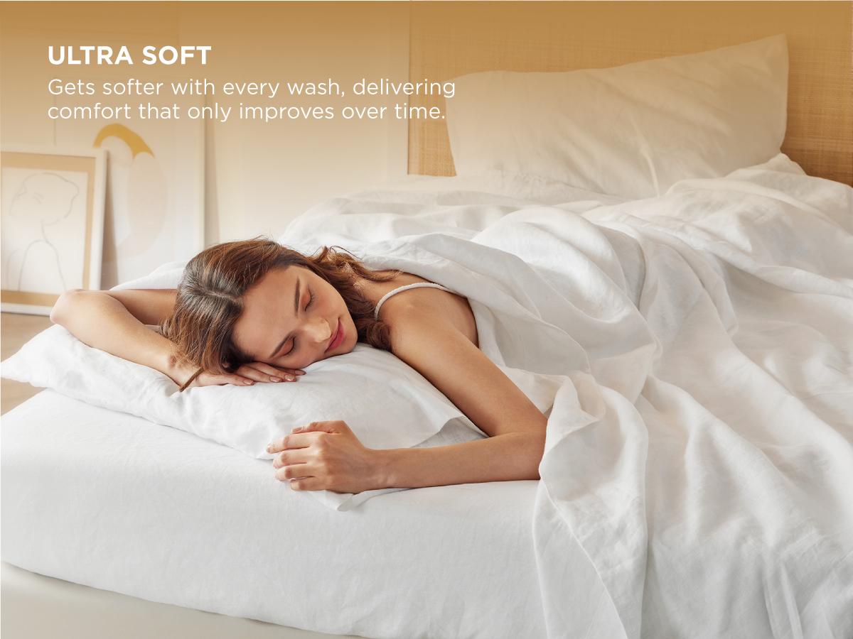 Bedsure Linen Sheets- Bed Blend from Linen Cotton, Breathable Cotton Bedsheets, 4 Pieces , Gifts for All Season Bedsure Linen Sheets- Bed Blend from Linen Cotton, Breathable Cotton Bedsheets, 4 Pieces , Gifts for All Season