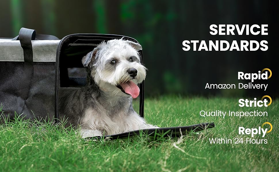 Cat Carrier Soft-Sided Dog Carrier with Inner Safety Leash  Airline Approved Durable Polyester Steel Frame Breathable Mesh Windows Easy Storage pet travel gear puppy pouch