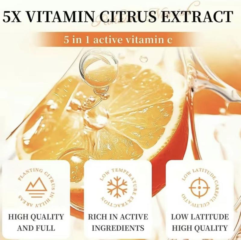 2026 Upgrade 5X Vitamin C Facial Care Set 6-Piece Pack with Cleanser Toner Face Serum Cream & Eye Cream Gentle Skin Cleaning Care Travel Size Kit  for Moisturizing, Brightening, Anti-wrinkle, Radiant Glow - Daily Skincare, Best Gift Daily