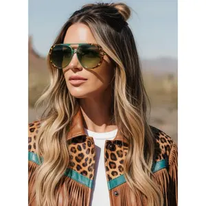Teal Tortoise Shell Sunglasses