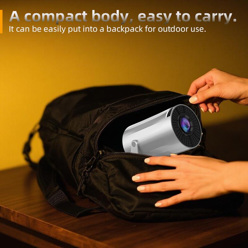 [US Warehouse] HYA300Pro Upgraded Projector with Dual Wi-Fi 6, BT5.4 Support, Native 1280*720P, Android 11, Built-in Speaker, Remote Control Included, Home Theater Outdoor，Valentine's Day/Birthday Gifts