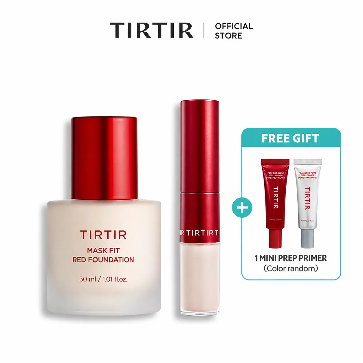 [TIRTIR Official] Mask Fit Red Foundation & Dual Concealer Foundation 2-in-1 Stick