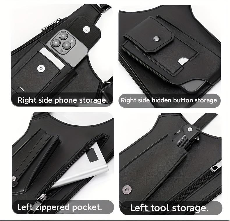 Outdoor Gear Versatile Men's Multifunctional Lightweight Backpack Vest Convertible Underarm Back with Adjustable Shoulder Straps High-Quality Phone Pocket Tool Storage Ideal for Cycling Hiking Running Gym-Specific Hands-Free GPS Holder Outdoor Gear Versatile Men's Multifunctional Lightweight Backpack Vest Convertible Underarm Back with Adjustable Shoulder Straps High-Quality Phone Pocket Tool Storage Ideal for Cycling Hiking Running Gym-Specific Hands-Free GPS Holder