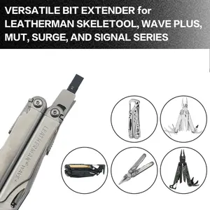 22PC Flat Bit Kit Set for Leatherman, Replacement Double-Ended Flat Screwdriver Bits with Holder- #1 & #2 Phillips + 3/16 Flat Head+T15 Torx for Leatherman Multi-Tool Accessories (S2 Steel)