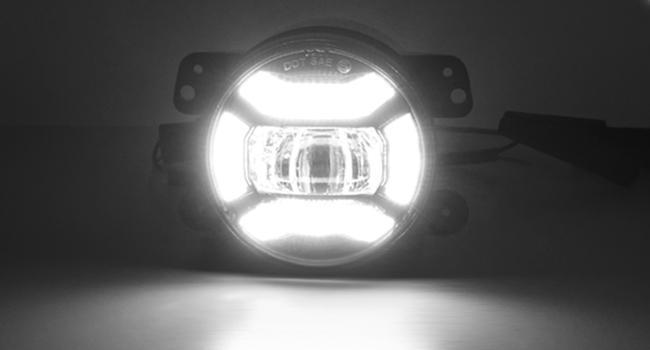 Nilight 4 Inch LED Fog Light Assembly Compatible with 2007 2008 2009 2010 2011 2012 2013 2014 2015 2016 2017 2018 Jeep Wrangler JK TJ LJ with DRL Driving Off Road Clear