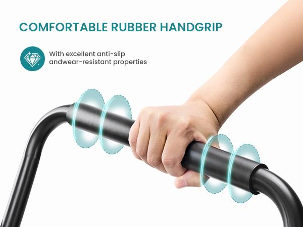 Step Ladder, Foldable Stool with Wide Pedal, Cushioned Handle, 800lbs Capacity for Home Kitchen and Outdoor, Black