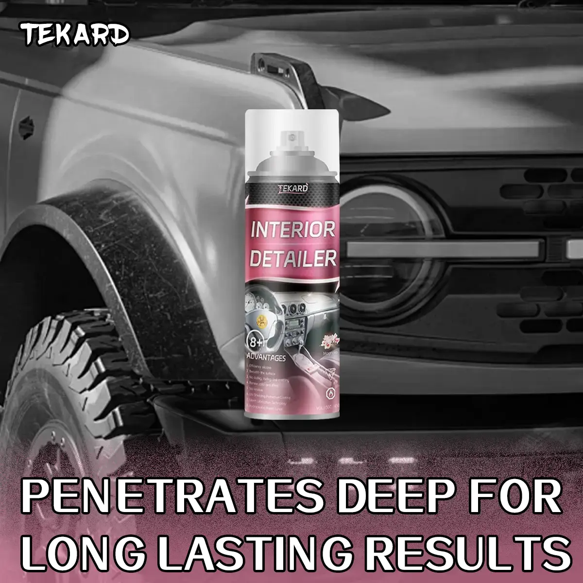 Car Tekard Interior Detailer and Ultimate Protection for Vinyl Protectant with UV Protection Against Cracking and Fading,Plastic ,Rubber,User Friendly TrimRestorer Safe Auto Detailing Supplies-15 Oz KitUV Protection Car