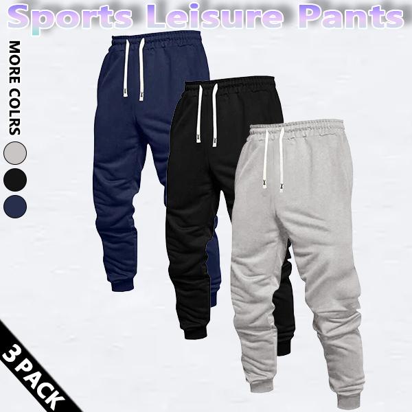 Men's Regular Fit Solid Drawstring Waist Sweatpants, Casual Pocket Design Pants for Fall & Winter, Men's Trousers for Daily Wear, Athleisure Pants