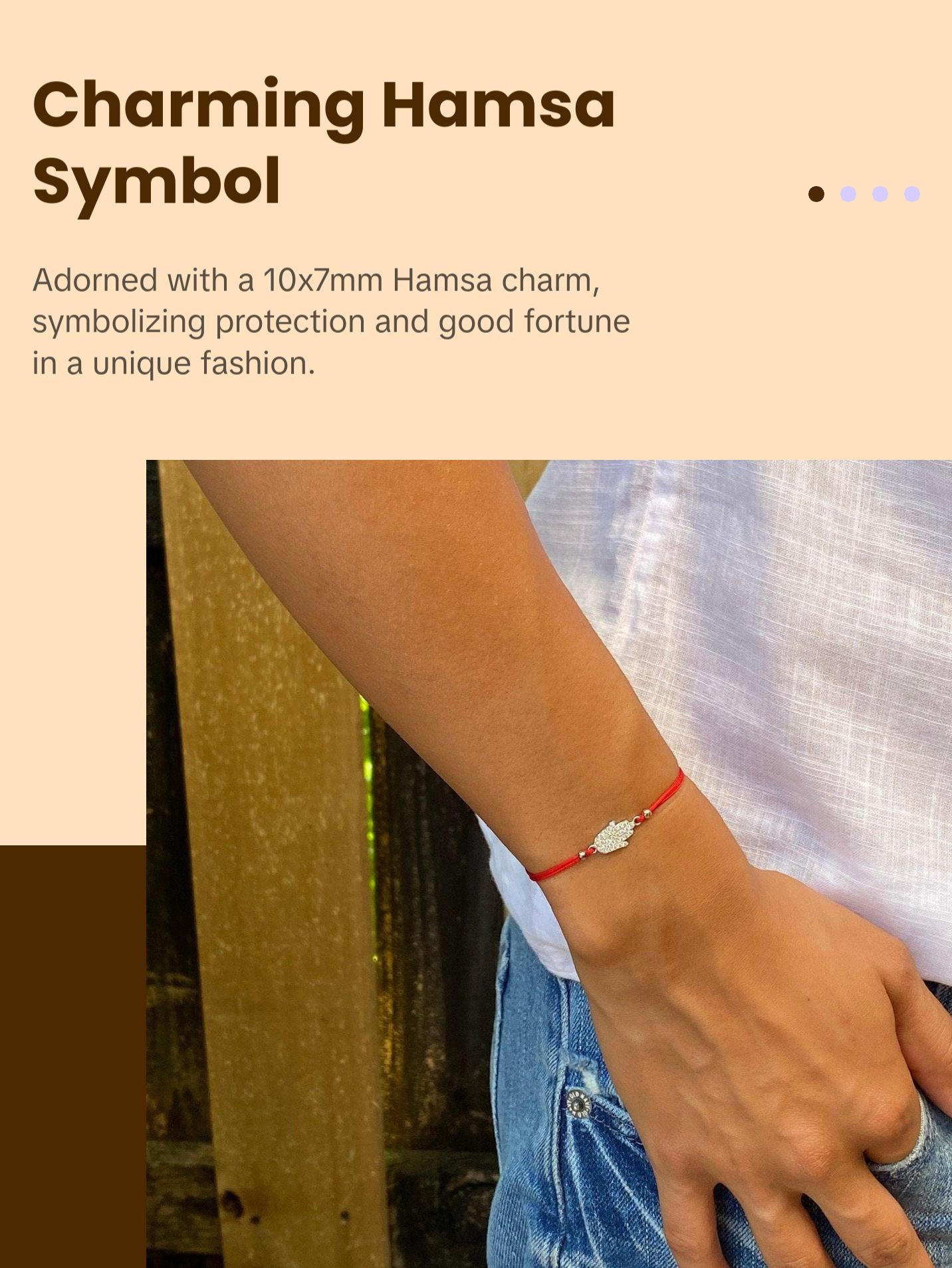 Sterling Silver Hamsa Bracelet