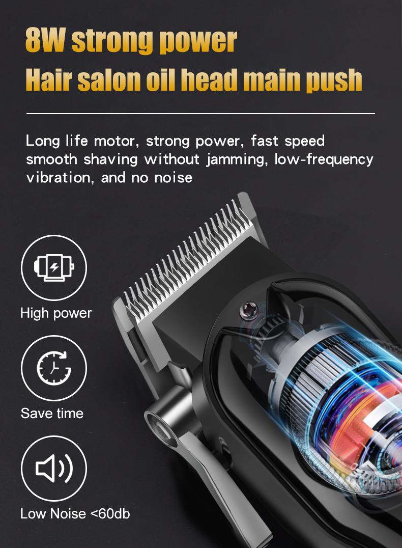 Men's Professional Hair Clipper Set, 5-Piece Trimmer Kit Includes Wireless & Electric Clippers, Precision Styling Tools with Storage Box precision styling tool