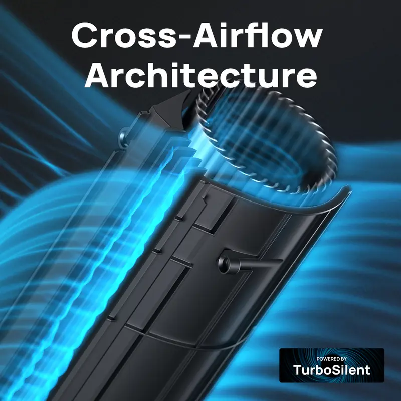 Product Introduction of Dreo Tower Fan for Bedroom, 42 Inch Bladeless Fan, 24ft/s High Velocity, 6 Speeds, 4 Modes, 90° Oscillating with Remote, Large LED Display, 12H Timer, 34db Quiet Floor Fans for Home Living Room Office appliances device 13