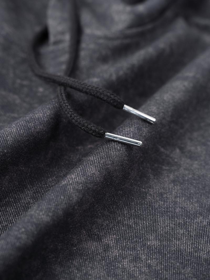 Men's Autumn Winter Long Sleeve Pocket Personalized Tie-Dye Snowflake Washed Vintage Hooded Sweatshirt Fashion Casual Sports Street Style Brand Outdoor Men's Headwear Top, Suitable as a Gift for Husband or Boyfriend