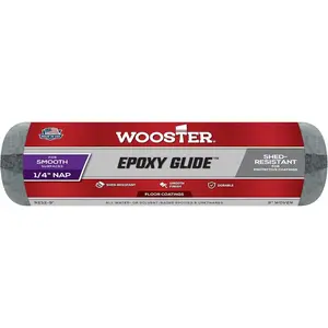 Wooster Brush R232-9 Epoxy Glide Roller Cover, 1/4-Inch Nap, 9-Inch