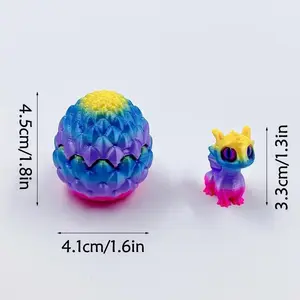 3D printed dragon eggs, hand-decorated children's gifts, used for Easter and home desktop decoration.