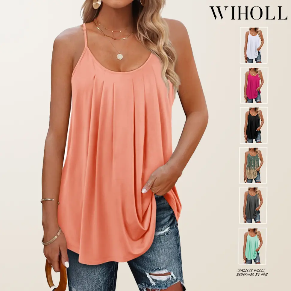 WIHOLL Summer SwimWeek Tank Tops for Women Vacation Outfits 2024 Fashion Trendy Clothes