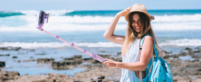 UBeesize 88" Flexible Tripod Stand with Gooseneck Arm, Remote & Phone Holder — Overhead Selfie Stick for Video Recording, Live Streaming, Watching, Cooking — Compatible with iPhone, Android & Camera