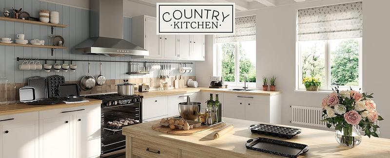 [Official] Country Kitchen 10 Pcs Nonstick Stackable Bakeware Set - Durable, Easy oven Baking pan Set, Black/Gray/Red/Navy/Cream/Sage Cake Pans