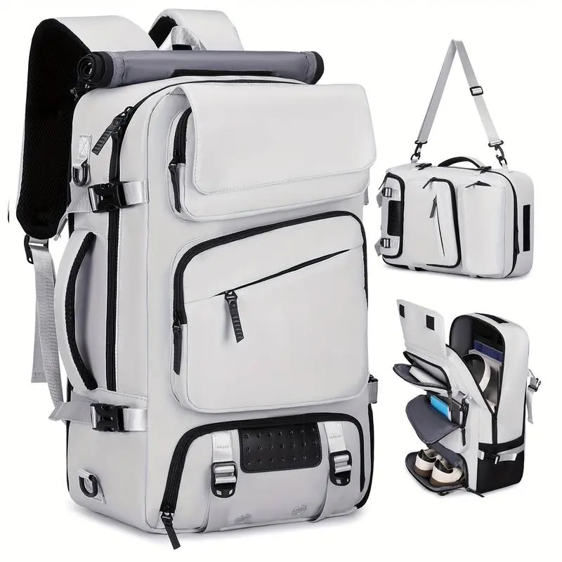 Large Capacity Unisex Backpack Luggage for Travel - Airline-Approved Carry-On, Functional Commuter Gym Travel Bag with 17.3" Laptop Compartment & Shoe Pocket for Business/Work tiktokshopsummersale tiktokshopbacktoschool, Commuter Gym Backpack