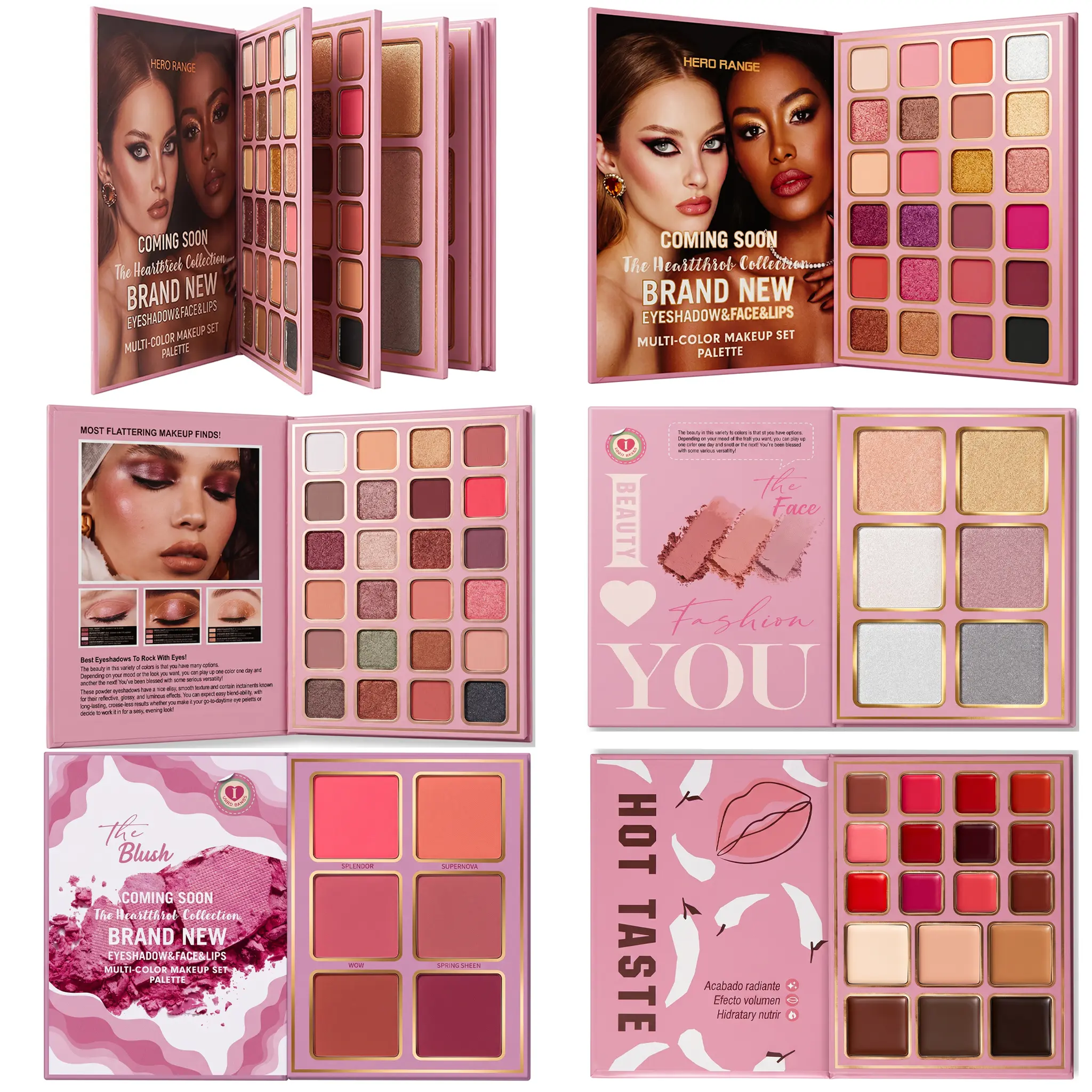 78-Color All-in-One Makeup Book, Professional Full Face Makeup Palette for Eyes, Cheeks & Lips, Highly Pigmented Matte & Shimmer Shades, Blendable Long-Lasting Soft Glam & Party Makeup Kit for All Skin Tones, Beginner to Pro Studio Set