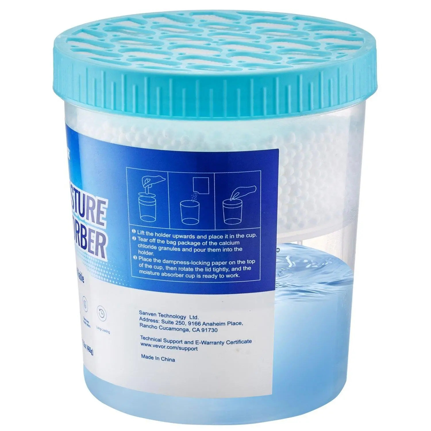【DealsForYouDays】Vevor 2-Pack Fragrance-Free Hi-Capacity Moisture Absorber Buckets, 2.08 lbs/16.2 oz Absorbent Units for Fresher, Cleaner Air in Large Spaces with Visible Effect, Great For Basements