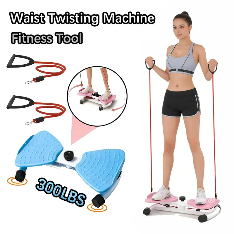 Indoor Core Training Waist Twist Board Platform 300lbs Weight Capacity Silent Anti Slip Ab Waist Twister Home Gym Family Fitness Essential Equipment