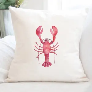 Lobster - 18 X 18  Customizable Square Canvas Pillow