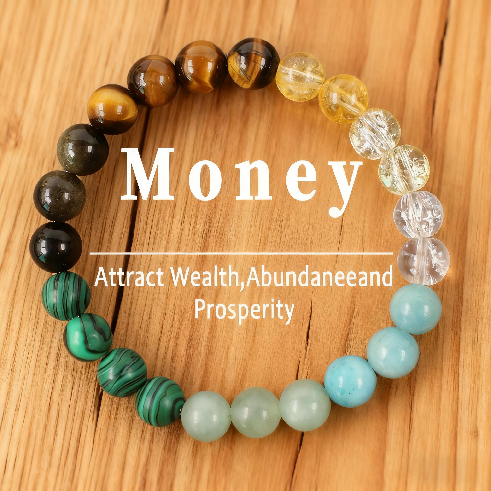 Crystal Bracelets for Women and Men- Money Attraction Bracelet, Luck Bracelets Healing Protection Jewelry for Banquet Party, and Encouragement Gift for Her couple bracelet fashion artificial bracelet Christmas Birthday Jewelry Gifts