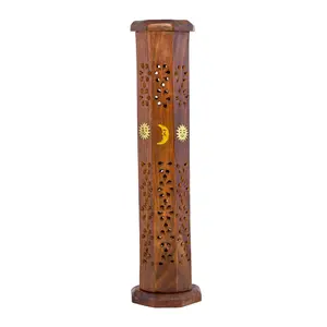 Sun and Moon Vertical Box Incense Burner