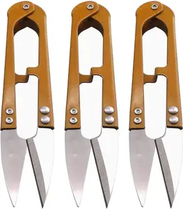 Penta Angel 4.1inch Sewing Scissors Yarn Thread Scissors Mini Small Snips Trimming Nipper - Great for Stitch,DIY Supplies (3PCS, Gold)