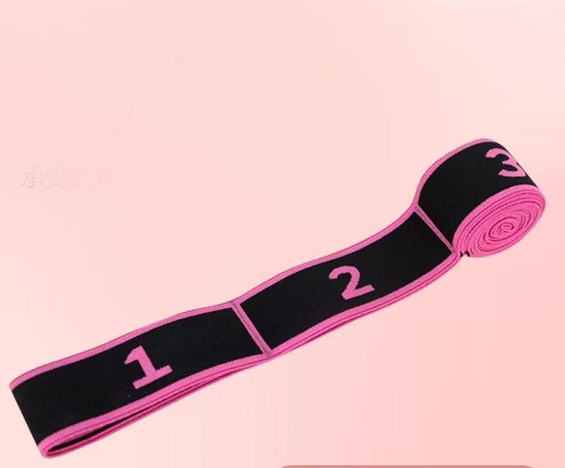 Spot Yoga Stretching Band Digital Segmented Dance Shaping Body Elastic Rope Position Training Assisted Resistance Stretching Fitness Adjustable Leg and Pelvic Floor Trainer Deep Firm Massage Yoga Roller birth  prop full-body training arm band