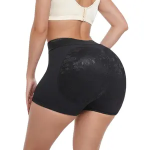 Butt Lifting Panties Padded Underwear for Women Booty Pads Lace Shapewear Panty Outfit Elastic Ruched Womenswear