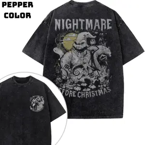 Oogie Boogie Shirt, The Nightmare Before Christmas Shirt, Animated Shirt, Vintage T-Shirt 2-Sided, Graphic Tee, Unisex T-Shirt, Top Streetwear Menswear Womenswear