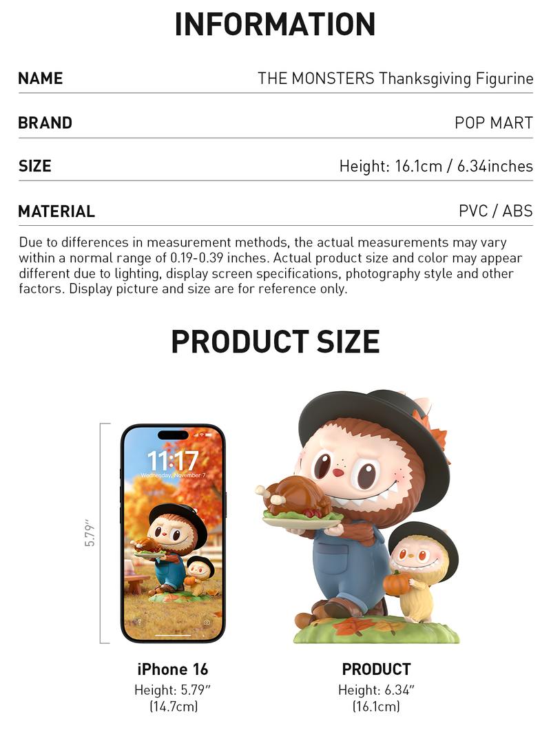 POP MART THE MONSTERS Thanksgiving Figurine