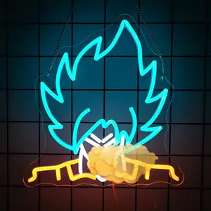 Anime Series Neon Sign For Wall Decor,Led Neon Light For Bedroom, Game Room, Or Men's Lounge Decoration Lighting Classic Anime Logo, Perfect for Anime Fans, Powered By USB