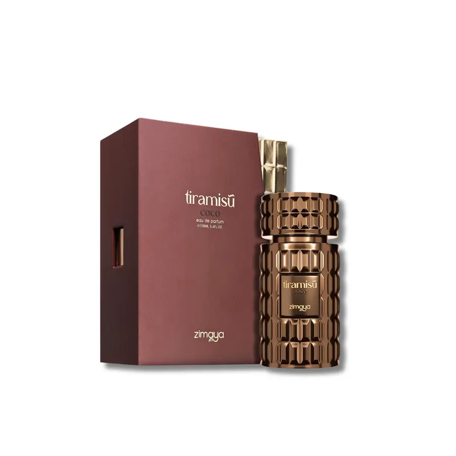 Afnan Zimaya Tiramisu Coco Eau de Parfum, Creamy Gourmand Fragrance with Coffee, Vanilla & Amber Notes, Unisex EDP Spray, 3.4 fl oz, Edp Liquid Perfumes, Single Item, Edp Fragranced Perfume, Signature Scent, Vanilla Scents, Unisex Fragrance