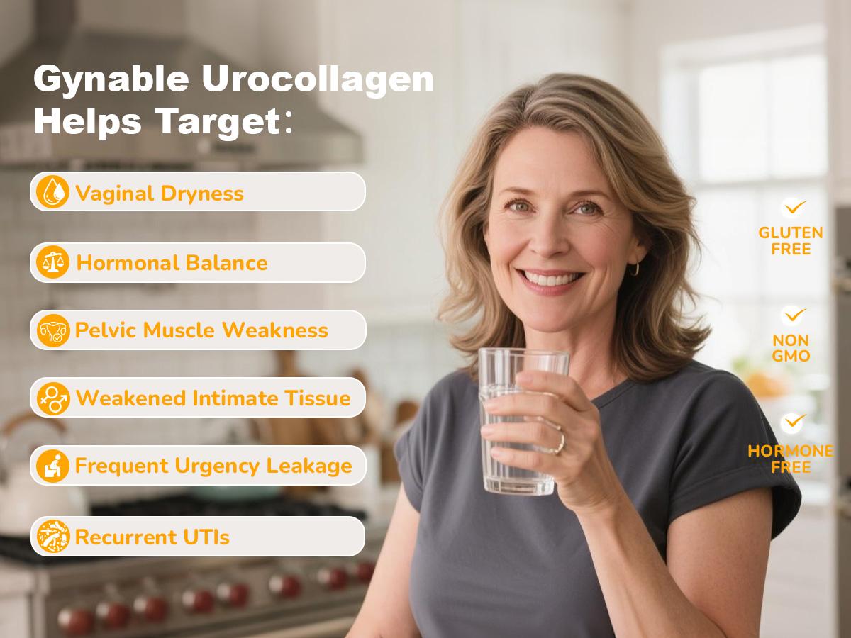 Gynable Uro-Collagen for Postpartum Recovery Supports Pelvic Floor Strength, Black Cohosh for Hormone Balance, Vaginal Moisture Dryness Relief, Moistening,Tightening. Bladder Control ,30-Day Supply(with greatest results at 3 months) Gynable Uro-Collagen for Postpartum Recovery Supports Pelvic Floor Strength, Black Cohosh for Hormone Balance, Vaginal Moisture Dryness Relief, Moistening,Tightening. Bladder Control ,30-Day Supply(with greatest results at 3 months)
