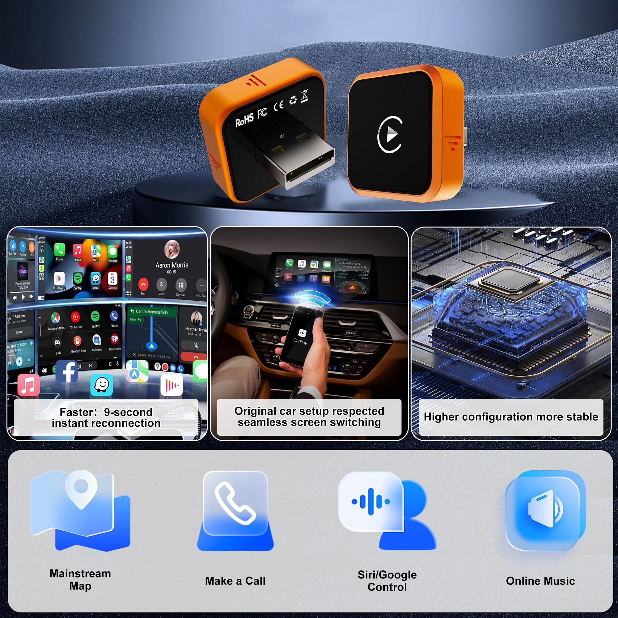 New CarPlay 2026 Wireless Adapter - Mini Cube Pro 3.0 Plug & Play, Auto-Reconnect for iPhone & Android, Wired to Wireless New CarPlay 2026 Wireless Adapter - Mini Cube Pro 3.0 Plug & Play, Auto-Reconnect for iPhone & Android, Wired to Wireless