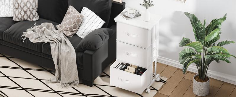 3 Drawers Dresser for Bedroom with Wheels, Fabric Storage Cabinet Organizer with Removable Fabric Bins, Sturdy Steel Frame for Living Room, Office, Entryway, Closets 3 Drawers Dresser for Bedroom with Wheels, Fabric Storage Cabinet Organizer with Removable Fabric Bins, Sturdy Steel Frame for Living Room, Office, Entryway, Closets