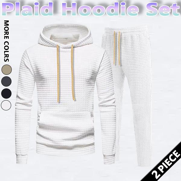 Men's Drawstring Up Hoodie & Joggers French Terry Set, Menswear, Casual Athletic Long Sleeve Hooded Jacket & Trousers for Fall & Winter, Men's Clothing for Daily Wear, Summer Sportswear Indoor Outdoor, Tracksuit, Athleisure ClothesRefer to the size chart.